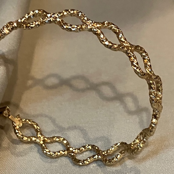 Gold Hoop Earrings - Picture 3 of 10